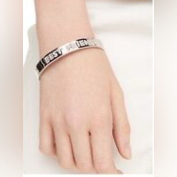 Kate Spade Best Friends Ever Crystal Words Bracelet Wedding Gift - Picture 2 of 9